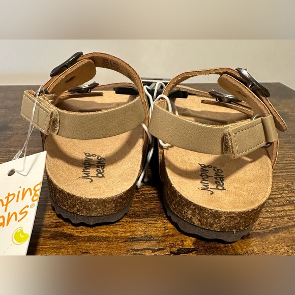 Jumping Beans Baby/Toddler Taupe Irma Sandals NWT Size 6 - Picture 3 of 5